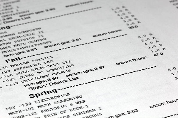 Generic academic transcript